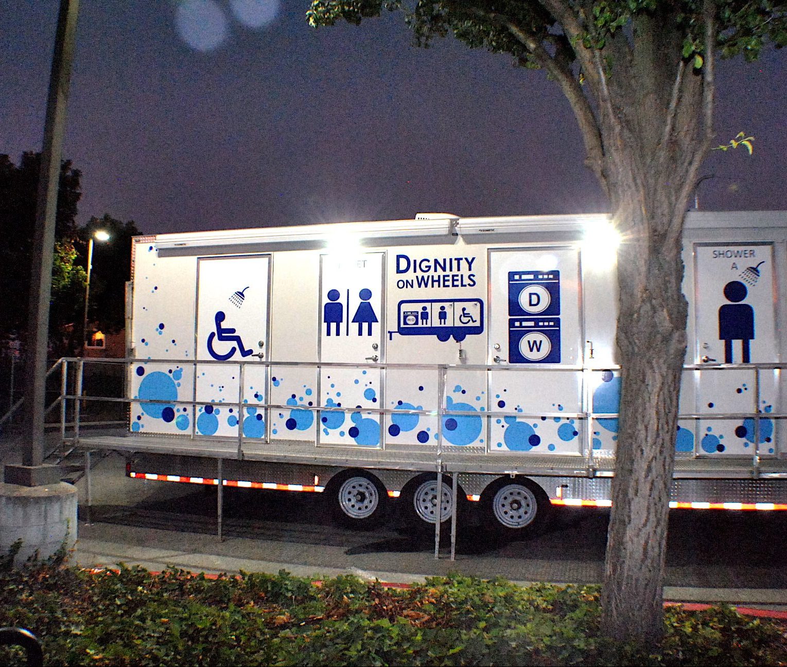 Dignity on Wheels trailer